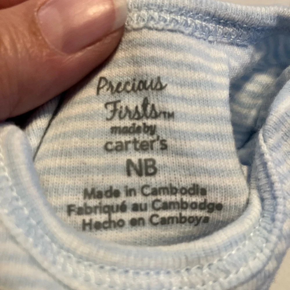Carter's Blue and White Outfits-Dinosaur - Picture 6 of 7
